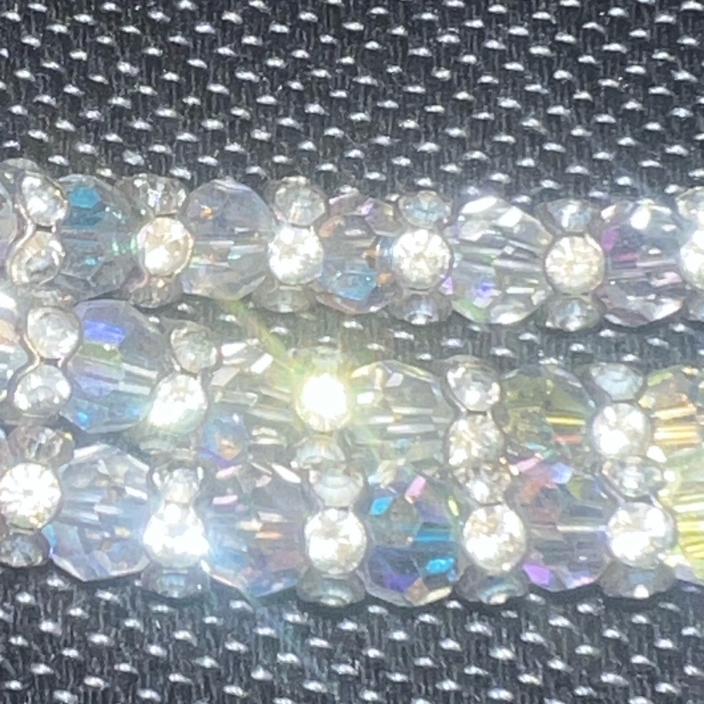 Vintage (1990’s) Swarovski crystal beads and silver beeds chocker